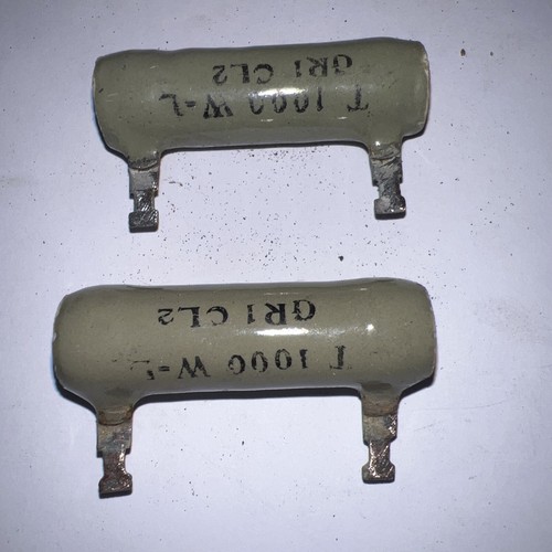 Ward Leonard Ceramic  Tube Fixed Wire Wound Resistor 20Watt 1000 Ohm  NOS LOT 2 - Picture 6 of 11