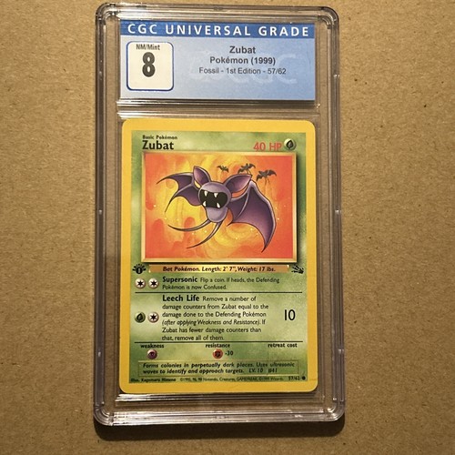 Zubat (1st Edition) graded CGC 8 for sale on eBay