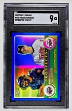 SGC 9 2003 TOPPS CHROME REFRACTOR JOE MAUER RC JUSTIN MORNEAU MINNESOTA TWINS