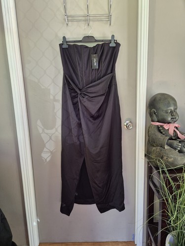 City Chic Xs Formal Black Maxi Leyla Plus Size 14 - Picture 4 of 4