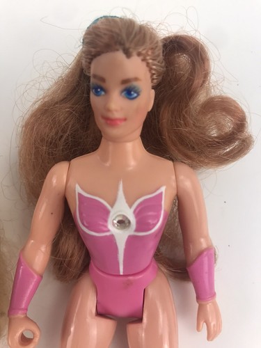Lote De 2 Muñecas Guerrera Princesa Del Poder Mattel She Ra De Colección 1984 Motu - Imagen 6 de 7