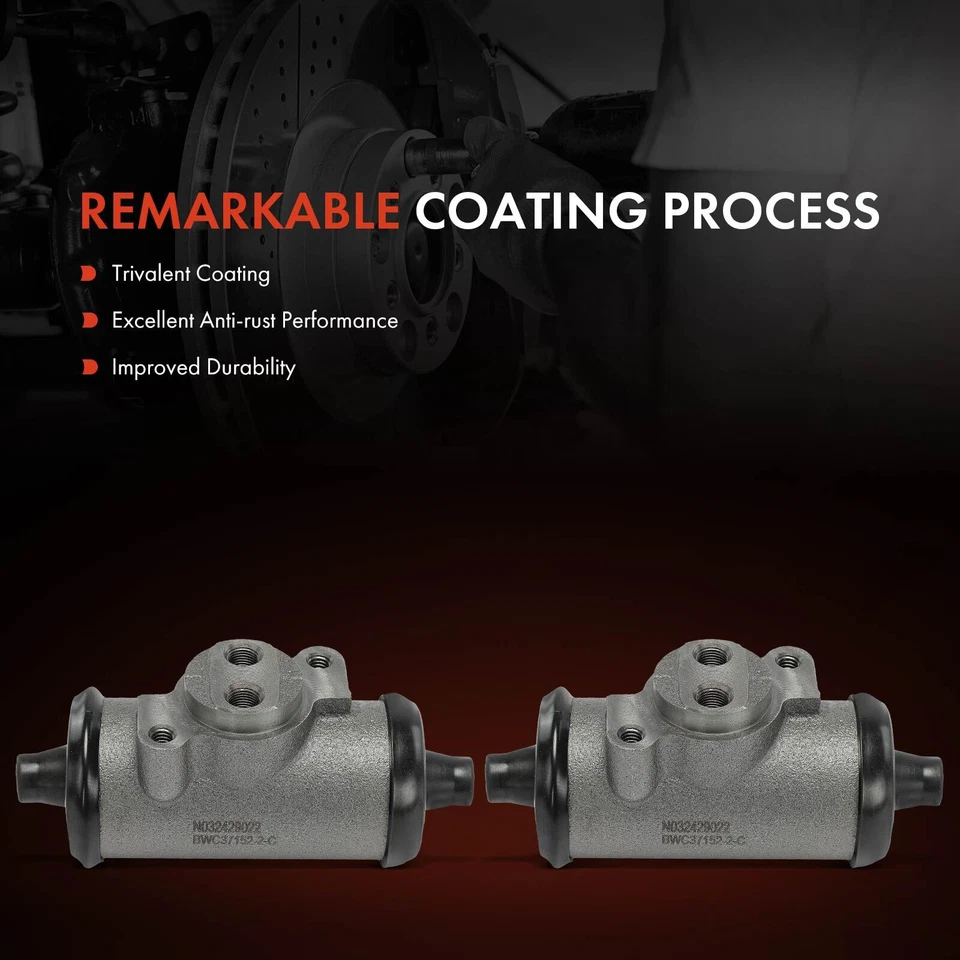 2x Cilindro de rueda de freno de tambor lateral delantero y trasero para Ford F-7000 F-700 B-600 LN8000 Foto 3 de 4