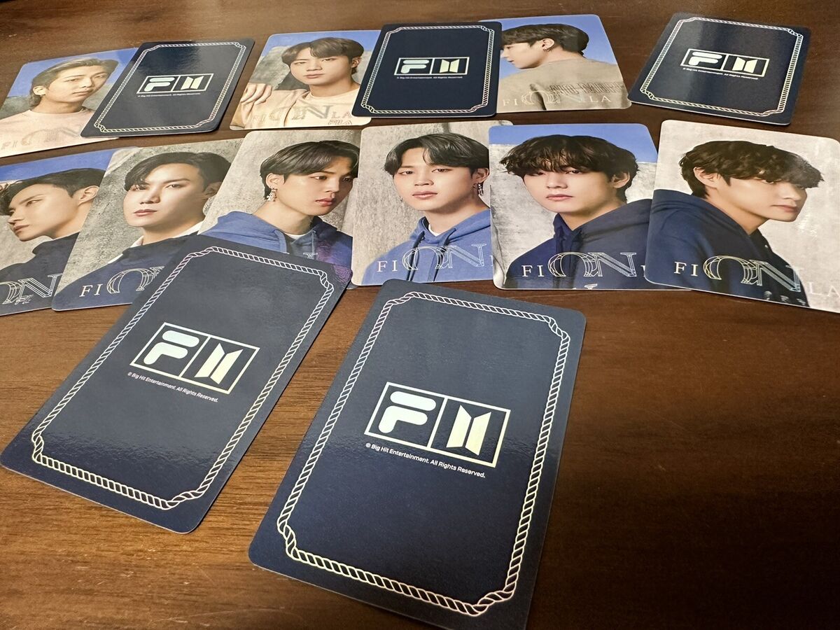 FILA X BTS Now ON photocard 14 pcs set | eBay