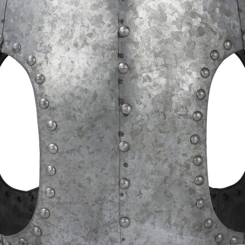 Mesa auxiliar metal plata aspecto moderno decorativa Vantaa Ø38cm para salón - Imagen 4 de 6