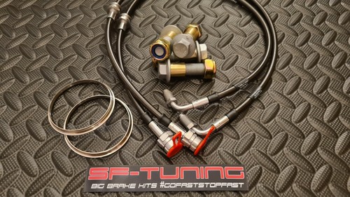 Brembo 17Z 18Z adapter Golf Mk5 Mk6 Mk7 leon A3 TT braided Brake lines disc ring - Afbeelding 3 van 12
