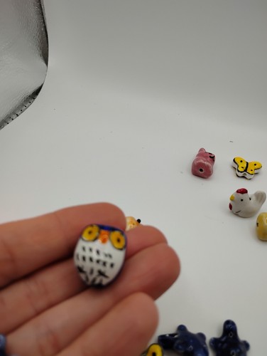 52 Pcs Animal Miniature Ceramic Mini Mix Bead Figurines - Picture 3 of 10
