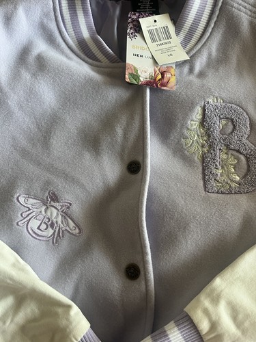 Neu mit Etikett Her Universe Bridgerton Lavendel Junior Größe Large College-Jacke heiße Themen - Bild 5 von 13