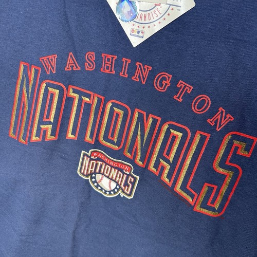 New Vintage Washington Nationals MLB Big Graphic T-Shirt Navy Blue Mens Size 3XL - Picture 3 of 7