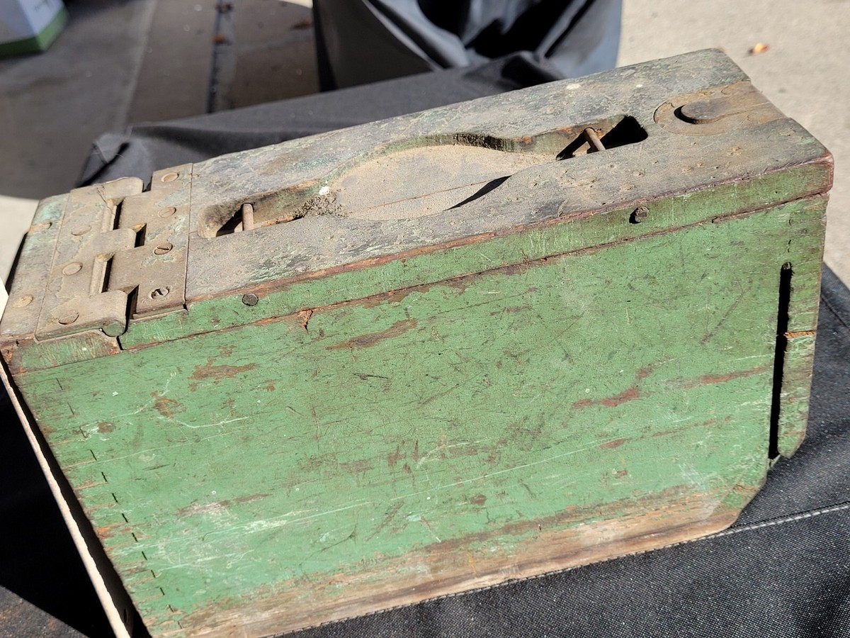 Vintage US Military Wood Ammo Box Army Rifle Ammunition Vintage US Military Wood Ammo Box Army Rifle Ammunition