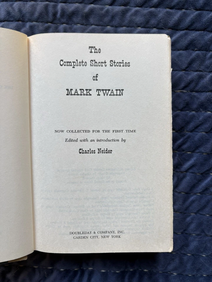 The Complete Short Stories of Mark Twain – Charles Neider Ed. 1957 HC/DJ Foto 4 de 4