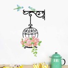  2 Pcs Wall Decoration for Living Room Decorations Rose Flower Sticker