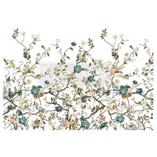 Rub On Transfers Furniture ReDesign Prima BLUE VINE Floral Free Shipping 35