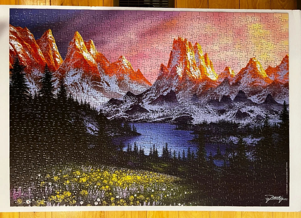 Sure Lox Keepsakes Mountain 1000 Piece Jigsaw Puzzle With Magnetic Closing Box - Image 2 of 4