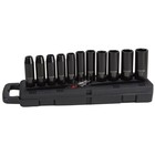 Ironton Deep Impact Socket Set, 11-Pc., 1/2in. Drive, Metric