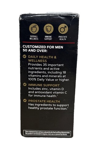 GNC Mega Men Essentials 50 Plus One Daily Multi (60 Day Supply) - 60 Caplets - Picture 3 of 3