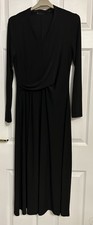 Nina Leonard QVC Black Midi Dress.  Size S