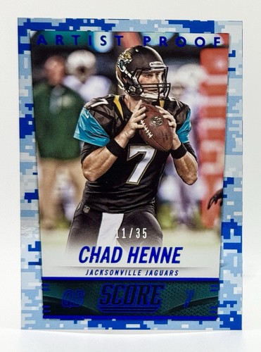 2014 Score Artist Proof #101 Chad Henne 11/35 Jacksonville Jaguars - Picture 1 of 2