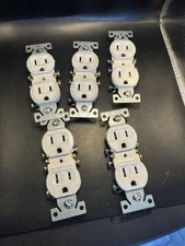 5 Pack Outlet Receptacle 125V 15 Amp Duplex Residential Dual Electrical Wall