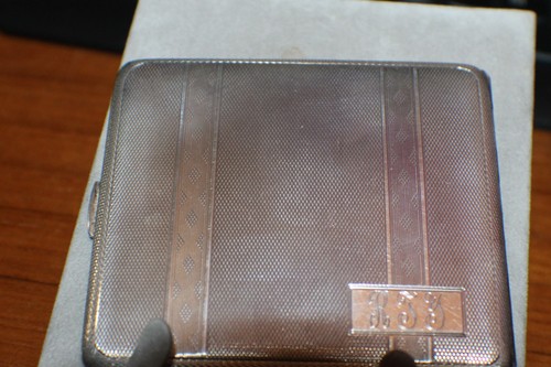 Sterling Silber Art Deco Zigarettenetui Made in London M&WEBB monogrammiert "RJY" - Bild 8 von 13