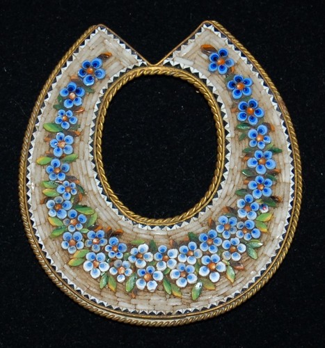 ANTIQUE Micro Mosaic Frame Art Nouveau Made in Italy 1890's RARE FIND! - Picture 1 of 6