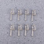 100 Pack Metal Curtain Hooks Curtain Accessories Drapery Hooks ( )