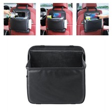 Car Trash Can Garbage Litter Bin Leather Bag Organizer Pocket Waterproof Waste