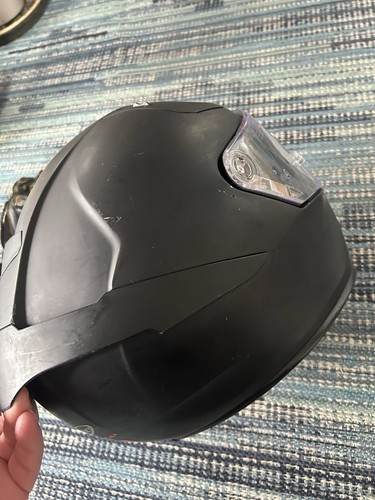 suomy SR-GP helmet Sz L NICE! Matte Black/ Clear Visor - Picture 5 of 11