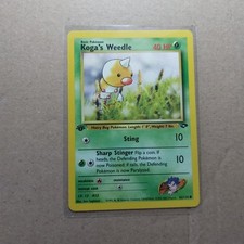 Koga's Weedle 82/132 Gym Challenge 1st Edition Common Pokemon Card TCG