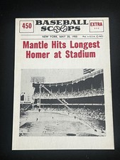 1961 Nu-Cards Baseball Scoops #450 Mickey Mantle