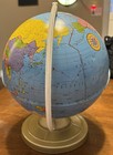 Vintage Ohio Art Co. Metal Globe With Some Minor Dings — photo 2