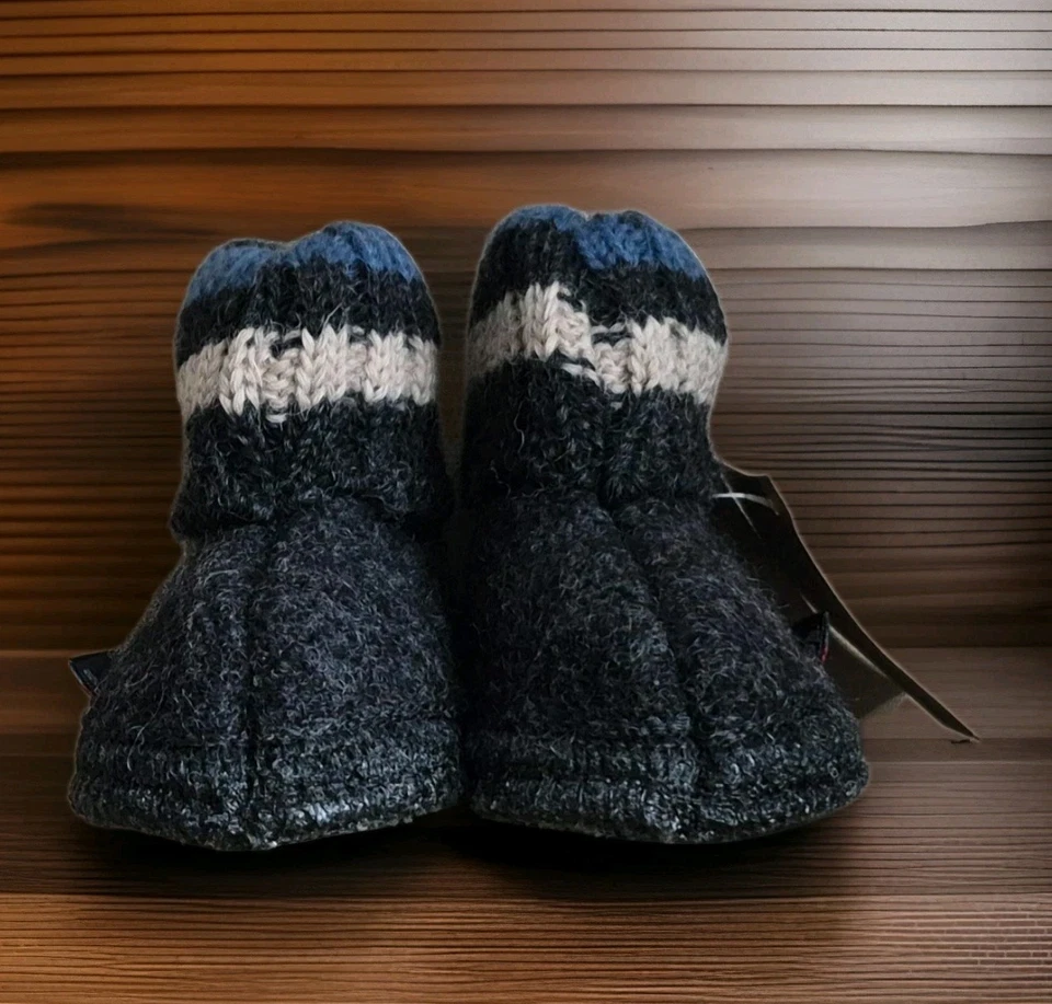 HAFLINGER PAUL 婴儿拖鞋/石墨/欧盟 18/美国 3/全新带标签和盒子!! — 第 4/4 张图片