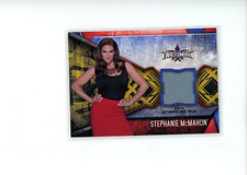 2017 Topps WWE Wrestlemania Stephanie McMahon #MR-SM Gold Mat Relic 1/10