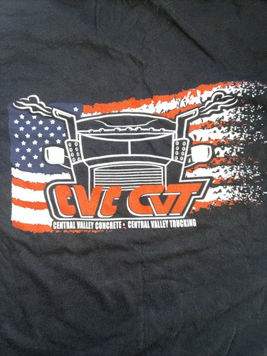 Camisa CENTRAL VALLEY CONCRETE & TRUCKING Negra Grande (Sin Etiqueta) Camionero CVC CVT - Imagen 17 de 24