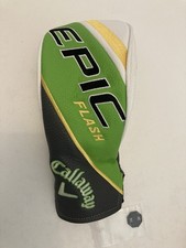 Callaway Epic Flash Headcover Green Black Gold Multi Tag Hybrid Rescue Wood