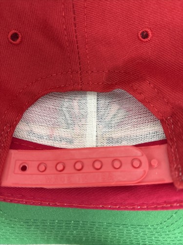 Indy Motor Speedway Vintage SnapBack New Old Stock Tag Red Hat Cap USA Snap - Picture 6 of 10