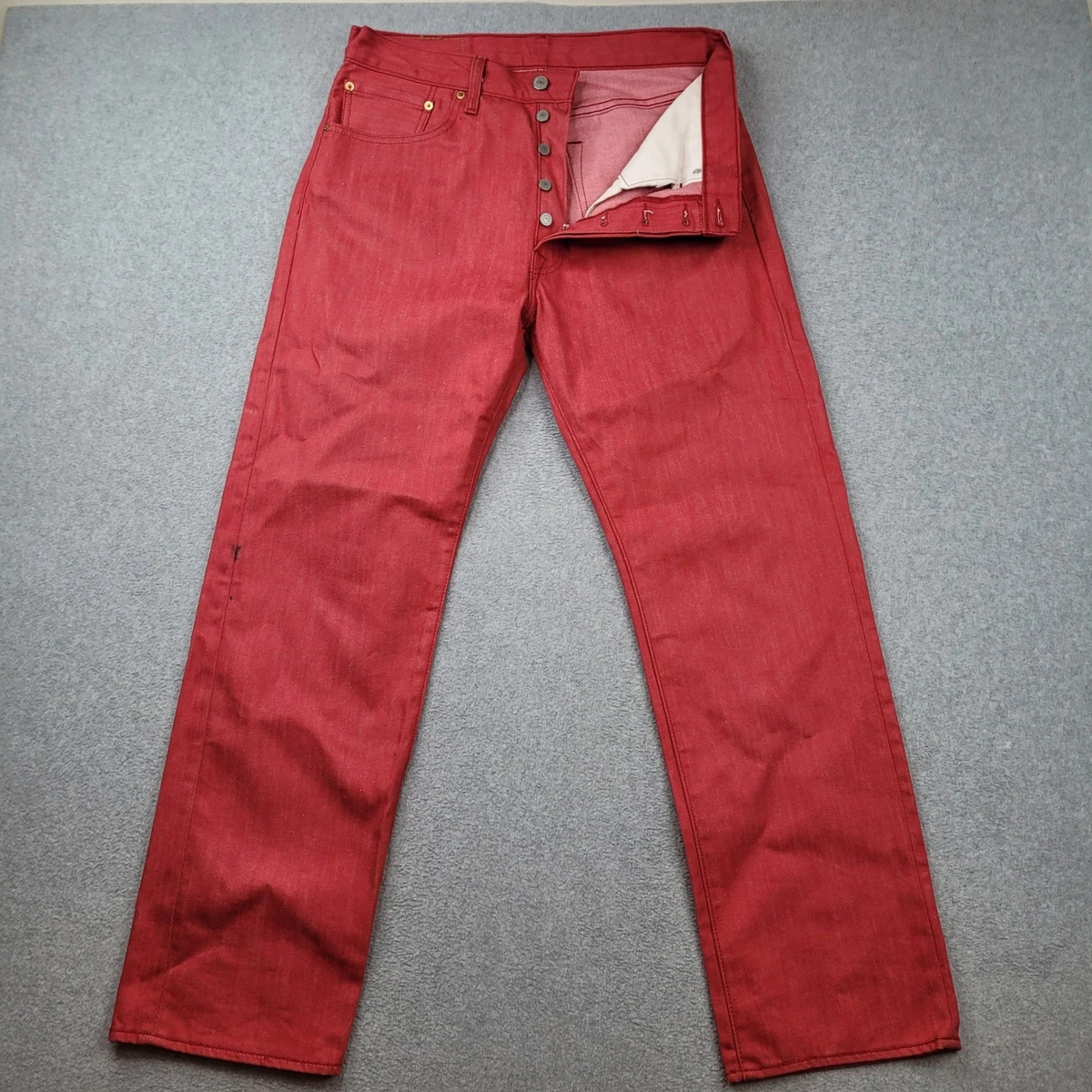Levi's Button Red Jeans for Men for sale | eBay