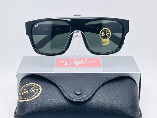 Ray-Ban RB0360S DRIFTER eckige Unisex Sonnenbrille - schwarzes Gestell / grüne G-15 Gläser