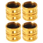 4pcs Garden Hose Adapter 3/4 Inch Double Female Coupler Metal Lawn Watering