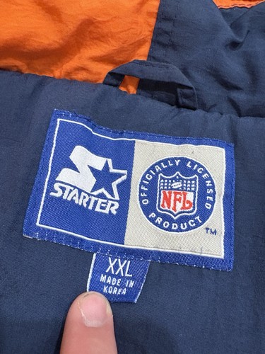 Vintage Starter Chicago Bears Full Zip Jacke Blau Größe 2XL XXL - Bild 7 von 8