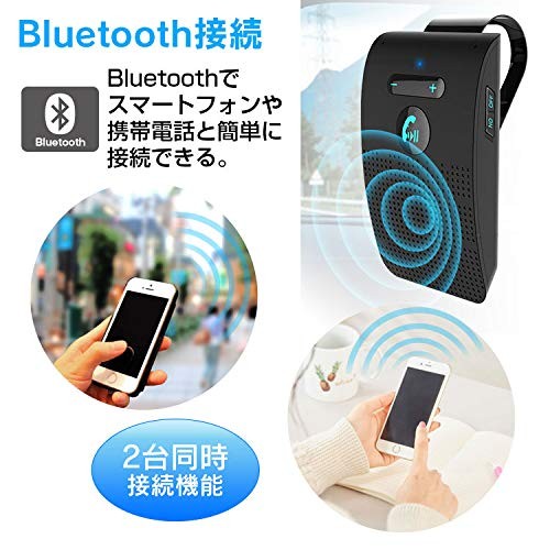 Hands-free Wireless Speaker Bluetooth Car Call Kit Japanese Announc... Brand New - 第 4/9 張圖片
