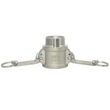 1-1/4" 1.25 inch Type B Camlock Female to Male NPT Stainless Steel Hose Fitting