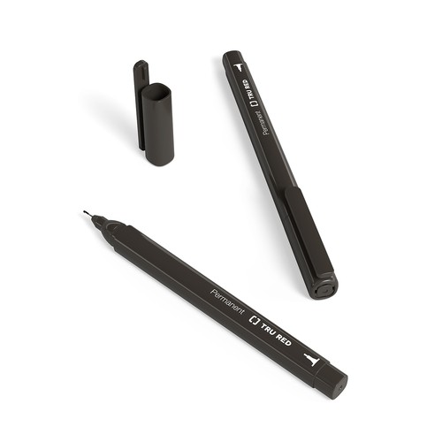 TRU RED Permanentmarker ultrafeine Spitze schwarz 36/Karton TR54534VS - Bild 5 von 7