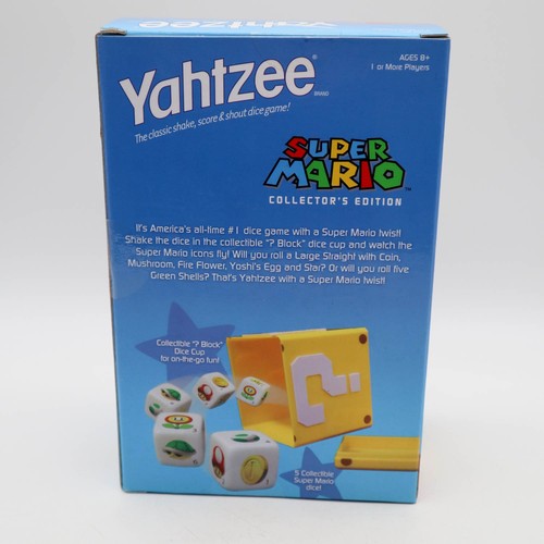 Nintendo Hasbro 2010 Super Mario Bros Collector's Edition Yahtzee Dice Game - Picture 3 of 4