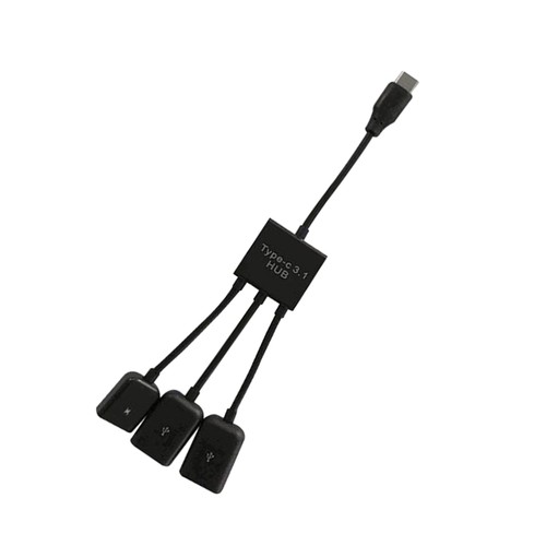 USB Type C Hub 3 in 1 Multiple USB Cable USB Type C Connector Mini Portable OTG - Afbeelding 3 van 11