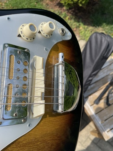Vintage 1960’s Teisco Audition Electric Guitar 3 Gold Foil Pickups Japan NICE! - Picture 18 of 19