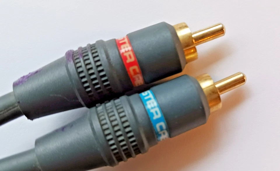 Cable de audio Monster Interlink 100 RCA, 1,5 metros 4,8 pies RCA a RCA enchufes cable Foto 3 de 3