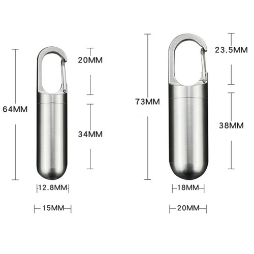  Sealed Storage Pill Box Pill Container Storage Box Stainless Steel 3336 - Bild 4 von 8