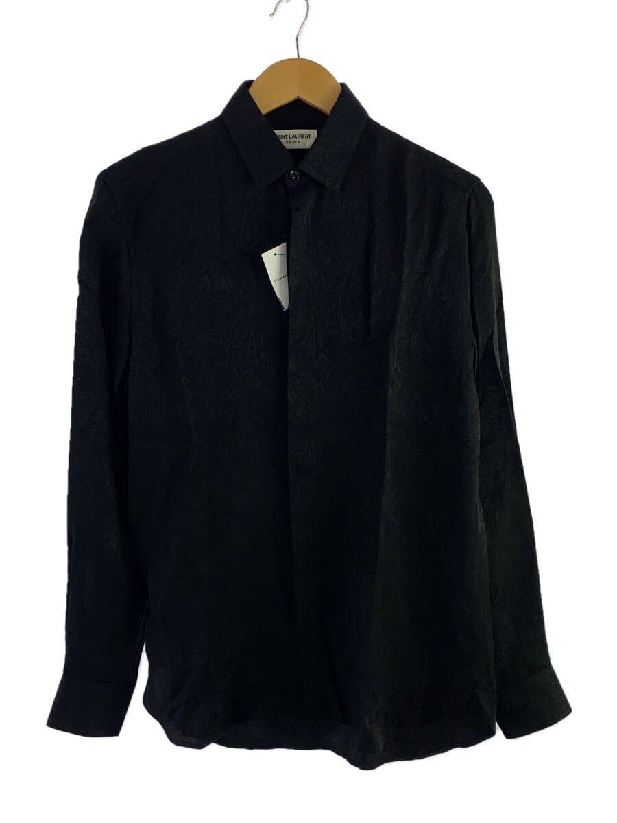 Camicia manica lunga SAINT LAURENT Rayon BLK 528009 Y204R usata