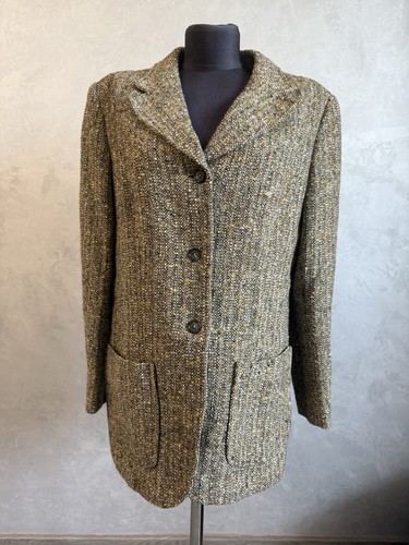 Rare Vintage Burberry Burberrys Women’s Tweed Oversized Blazer Jacket Size M - Picture 4 of 12