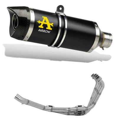 Schalldämpfer Krümmer ARROW Thunder Aluminium für Honda CBR Ra ABS 650 2019-2023